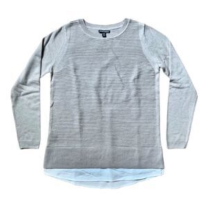 Hilary Radley lagenlook beige popover sweater M